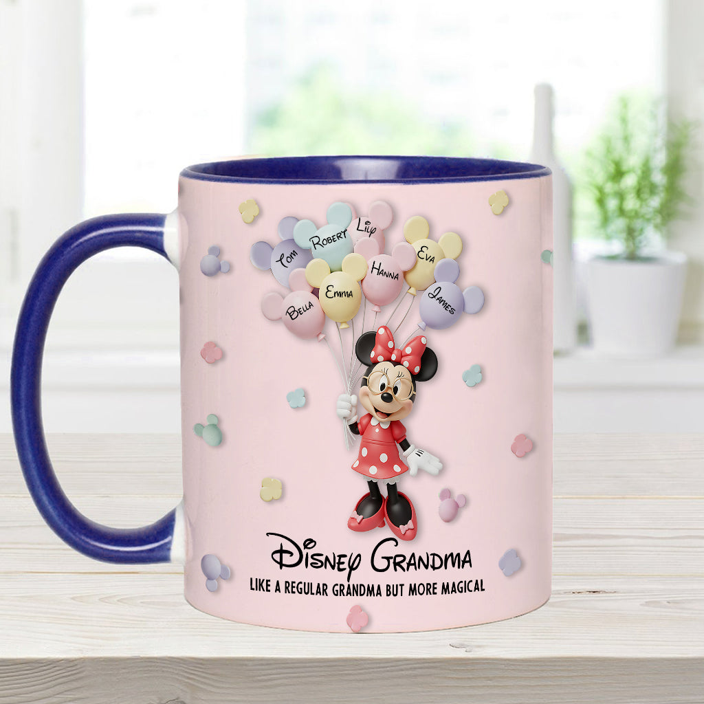 Best Grandma/ Mom Ever - Personalized Mouse Accent Mug
