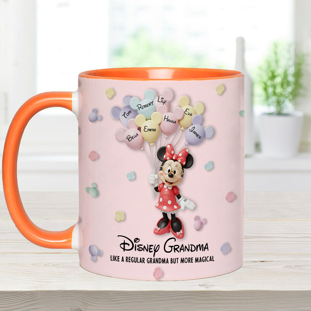 Best Grandma/ Mom Ever - Personalized Mouse Accent Mug