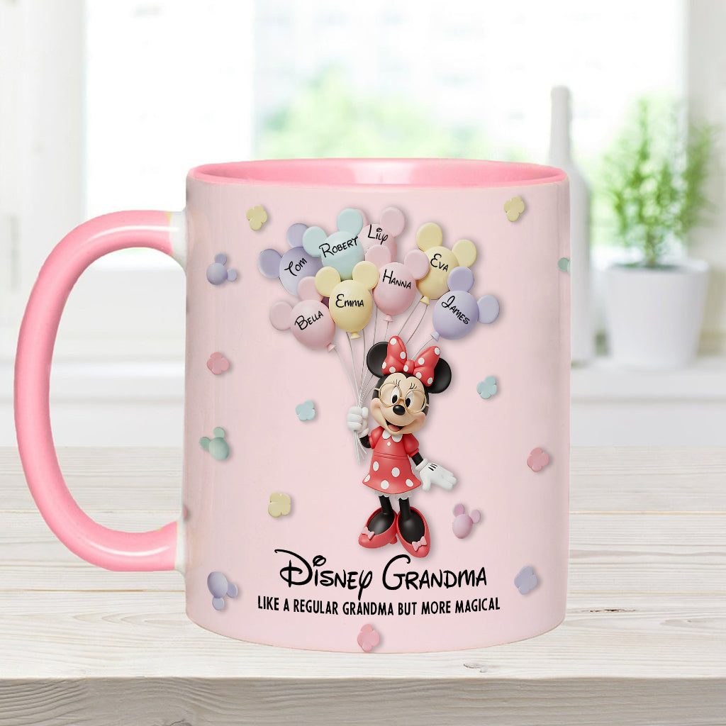 Best Grandma/ Mom Ever - Personalized Mouse Accent Mug