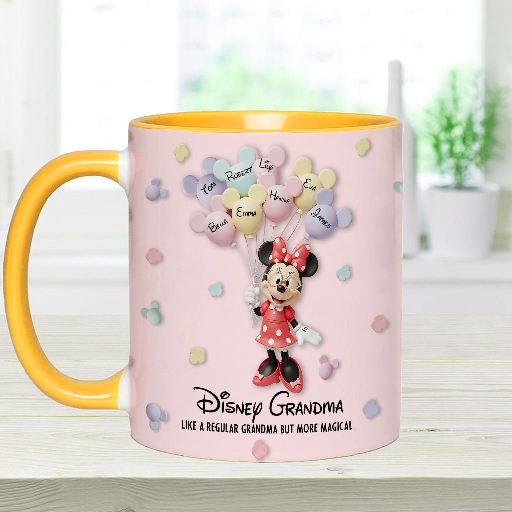 Best Grandma/ Mom Ever - Personalized Mouse Accent Mug