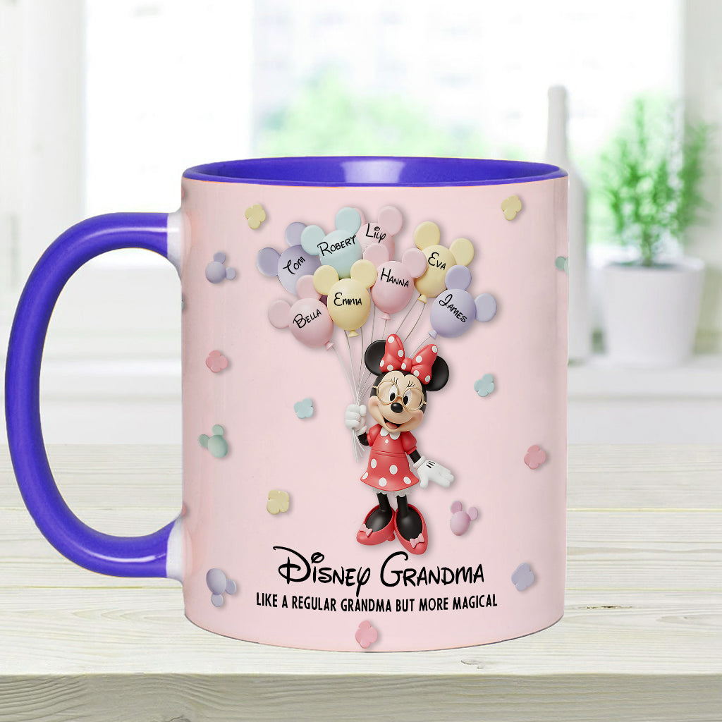 Best Grandma/ Mom Ever - Personalized Mouse Accent Mug