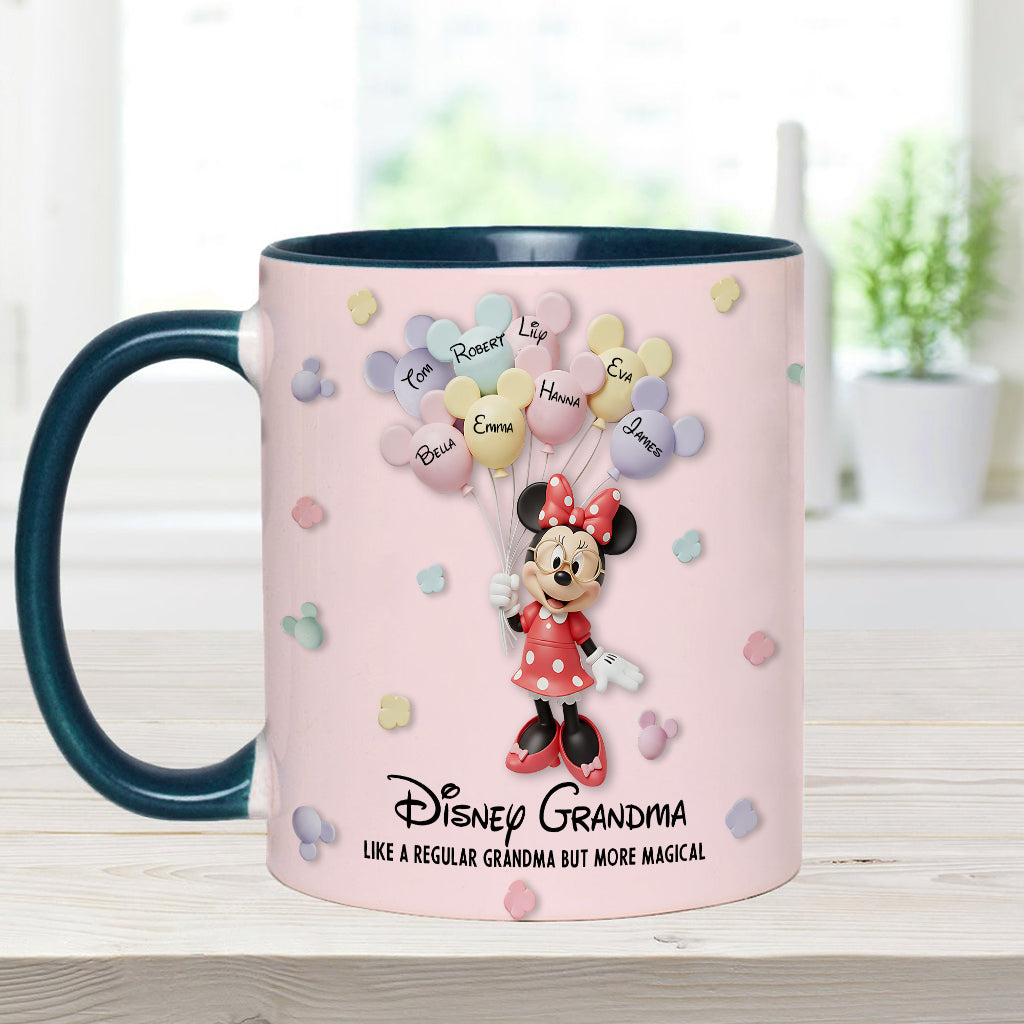 Best Grandma/ Mom Ever - Personalized Mouse Accent Mug