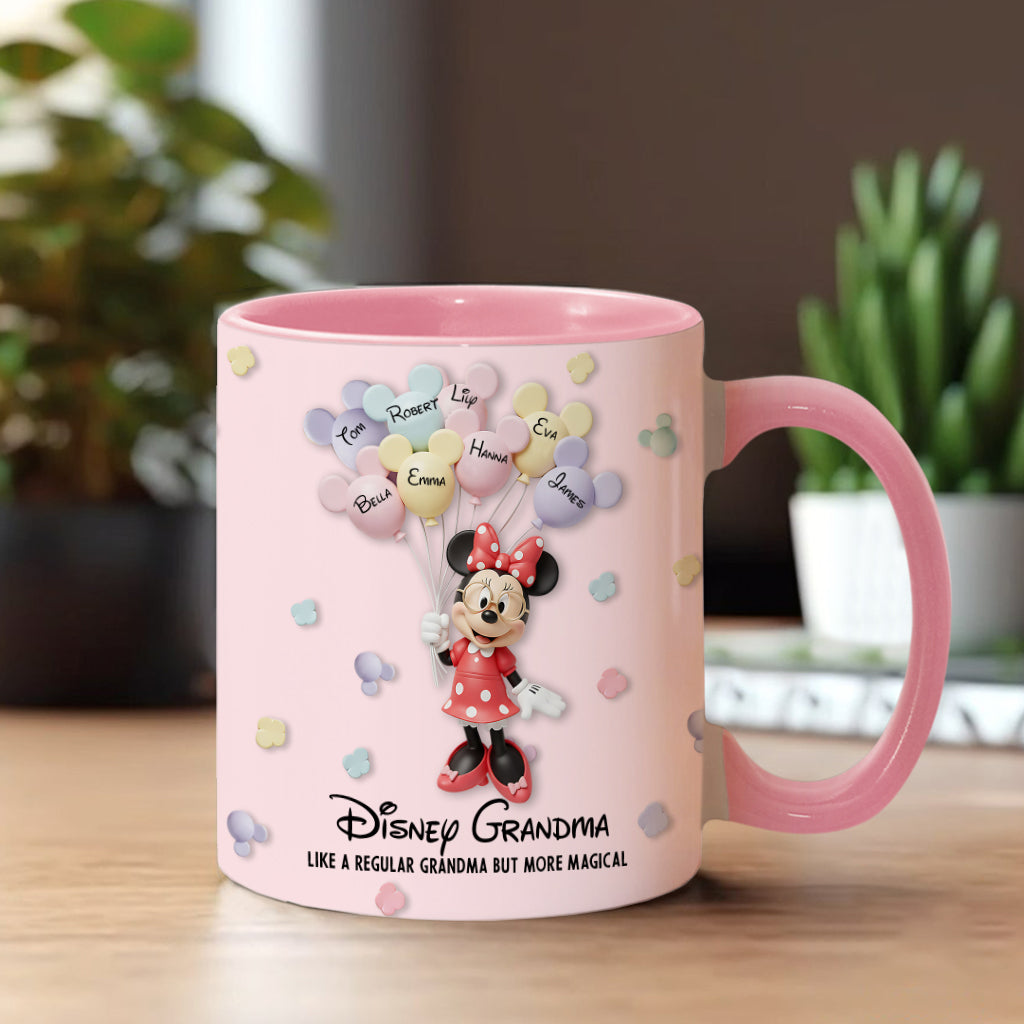 Best Grandma/ Mom Ever - Personalized Mouse Accent Mug