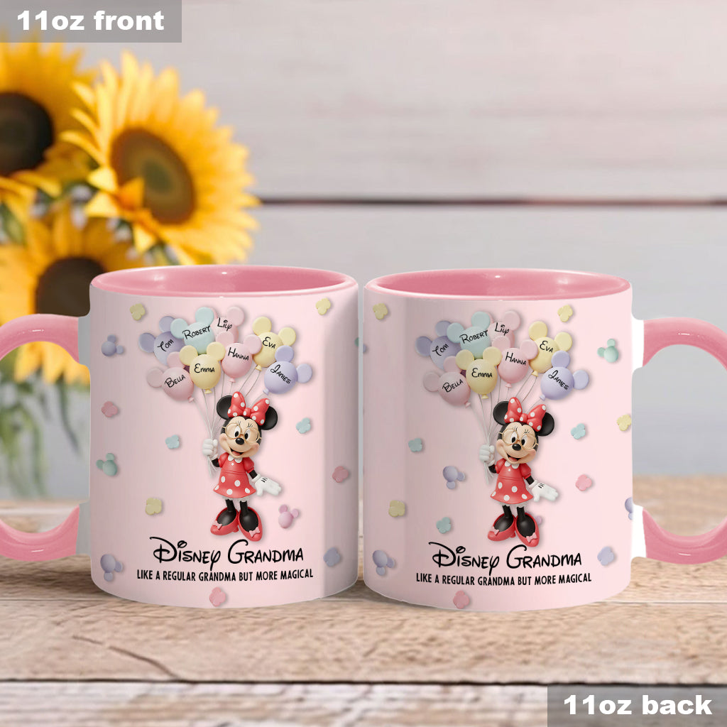 Best Grandma/ Mom Ever - Personalized Mouse Accent Mug