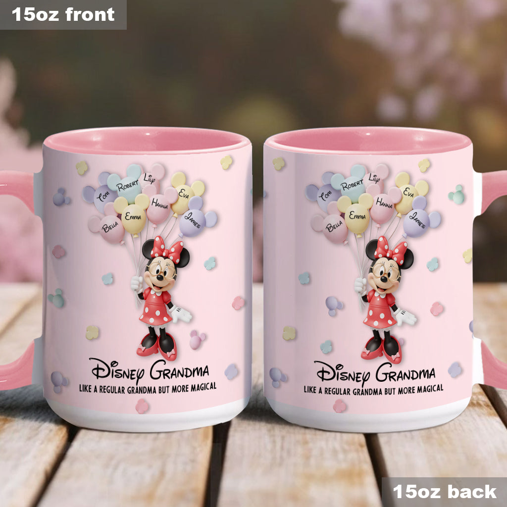 Best Grandma/ Mom Ever - Personalized Mouse Accent Mug