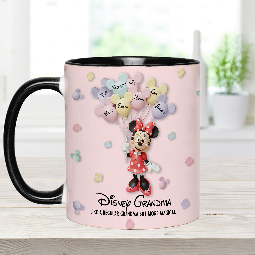Best Grandma/ Mom Ever - Personalized Mouse Accent Mug