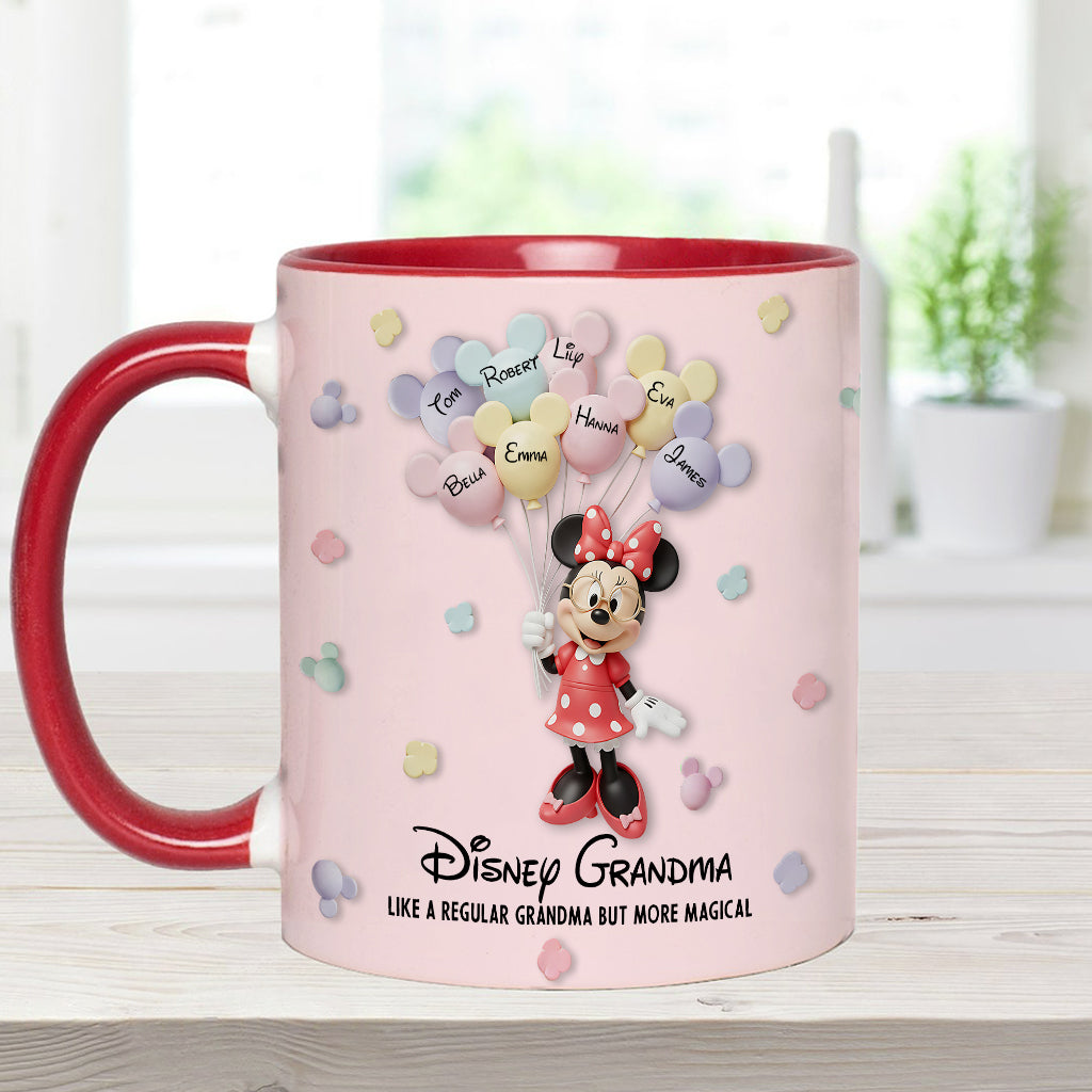 Best Grandma/ Mom Ever - Personalized Mouse Accent Mug