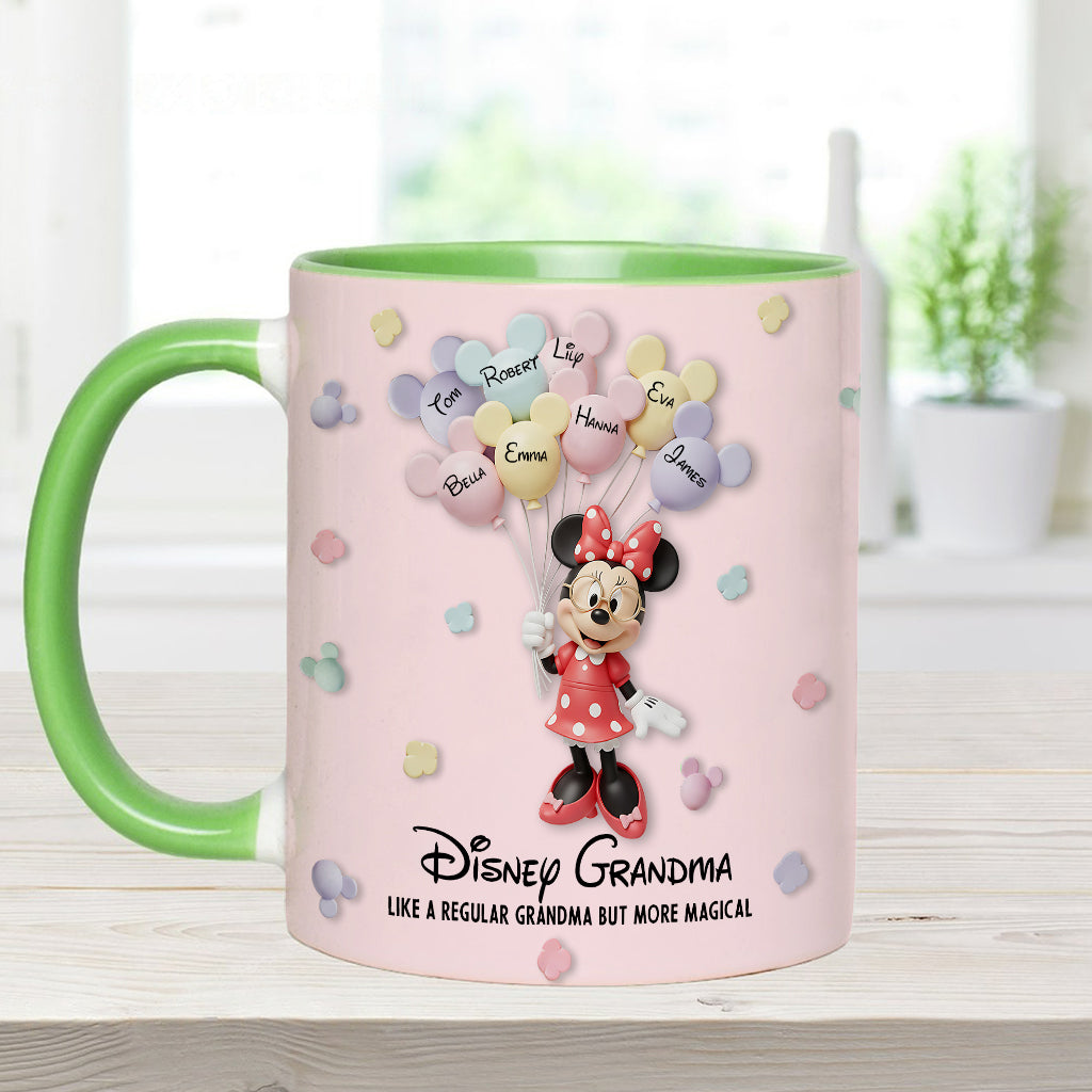 Best Grandma/ Mom Ever - Personalized Mouse Accent Mug