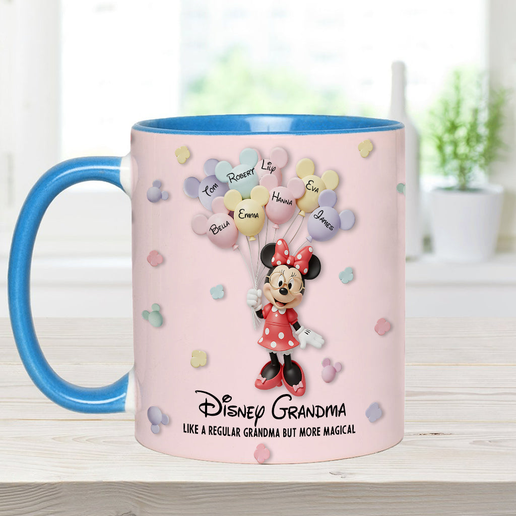 Best Grandma/ Mom Ever - Personalized Mouse Accent Mug