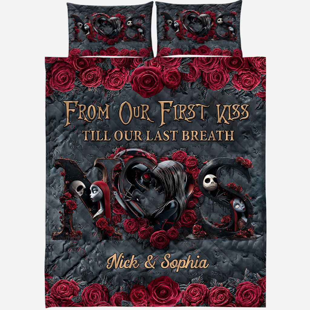 From Our First Kiss - Personalized Nightmare Quilt Set