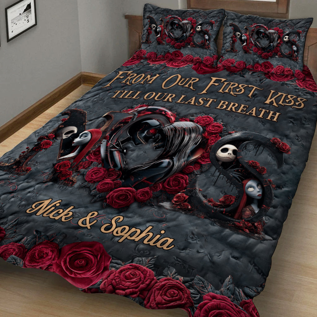 From Our First Kiss - Personalized Nightmare Quilt Set