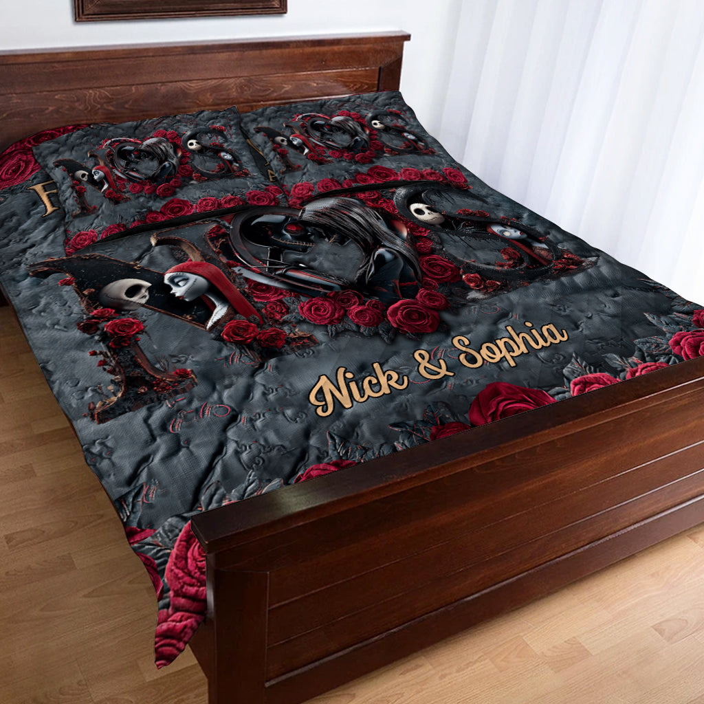 From Our First Kiss - Personalized Nightmare Quilt Set