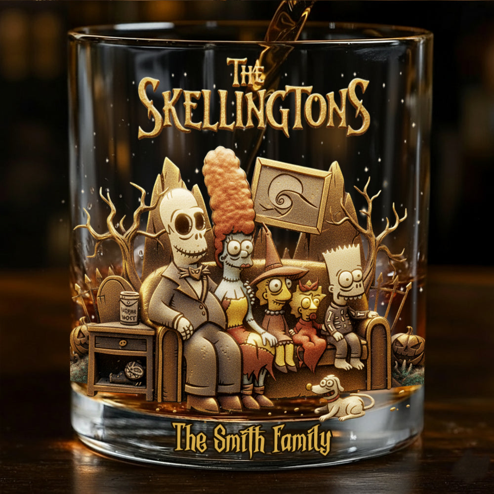 The Skellingtons - Personalized Nightmare Whiskey Glass