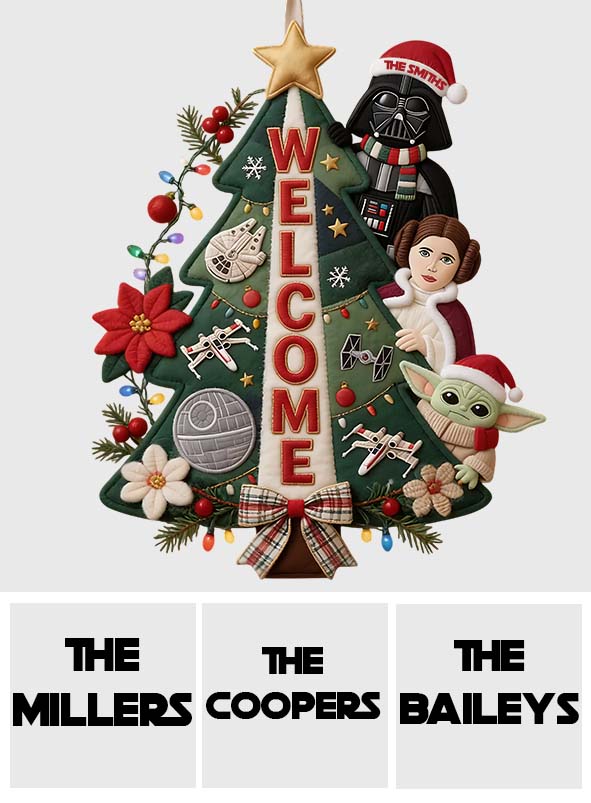 May The Magic Be With You - Personalized The Force Quilted Door Hanger