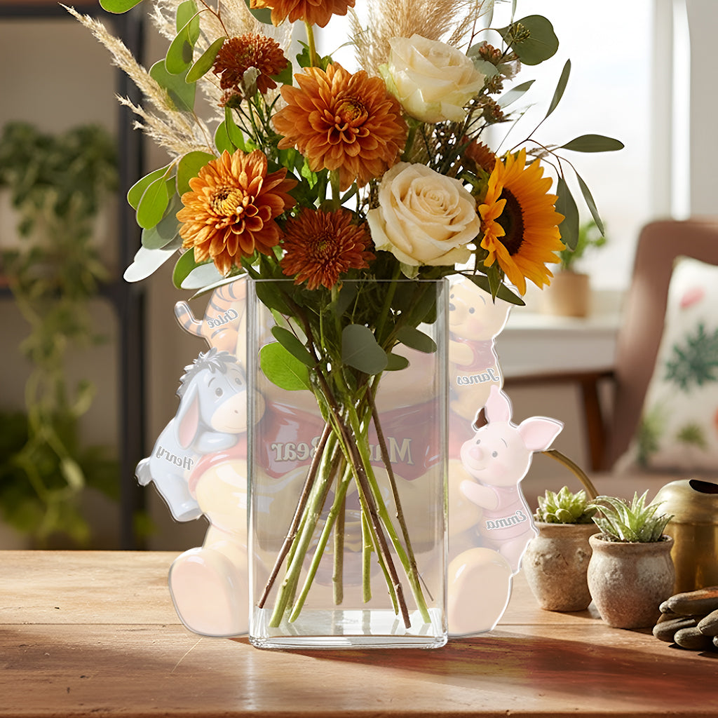 Mama Bear - Personalized Yellow Bear Acrylic Pot