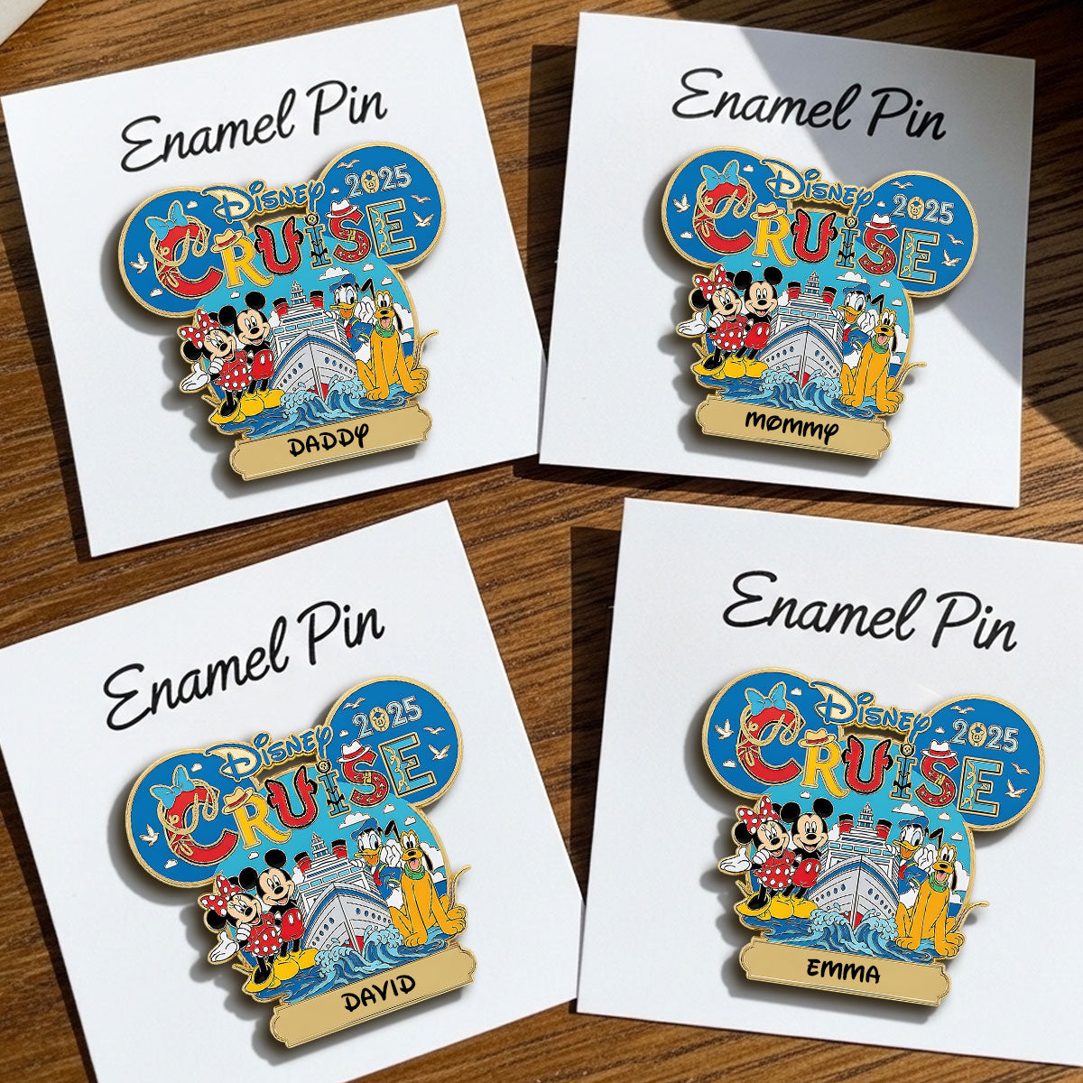 Family Cruise 2025 - Personalized Mouse Pin