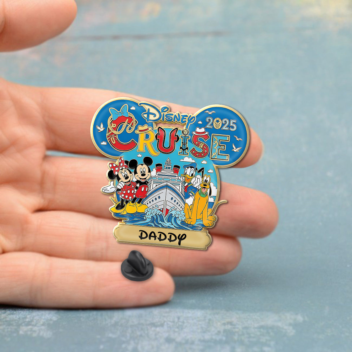 Family Cruise 2025 - Personalized Mouse Pin