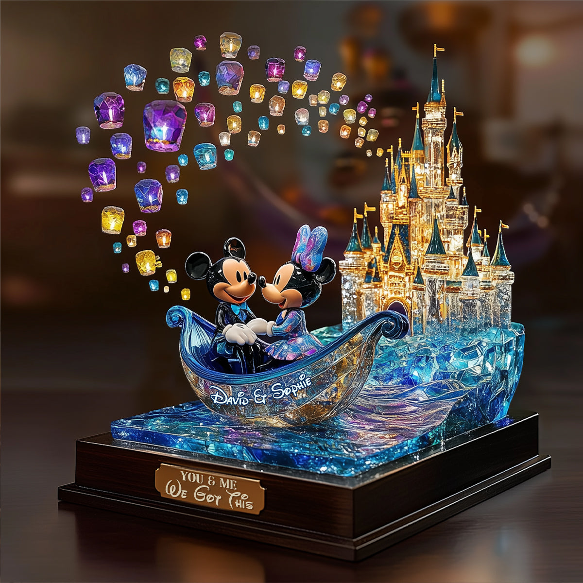 You & Me We Got This - Personalized Mouse Custom Shaped Acrylic Plaque