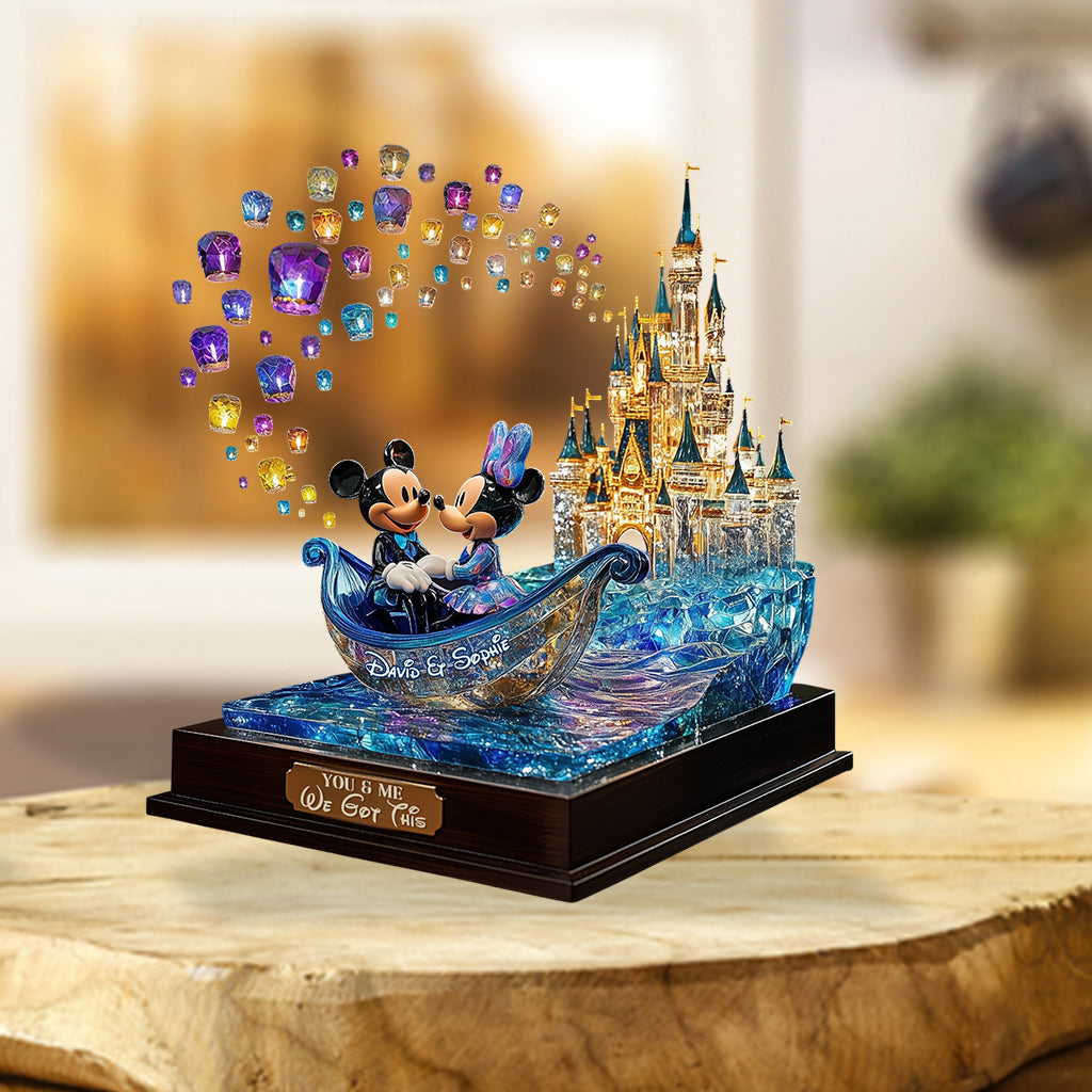 You & Me We Got This - Personalized Mouse Custom Shaped Acrylic Plaque