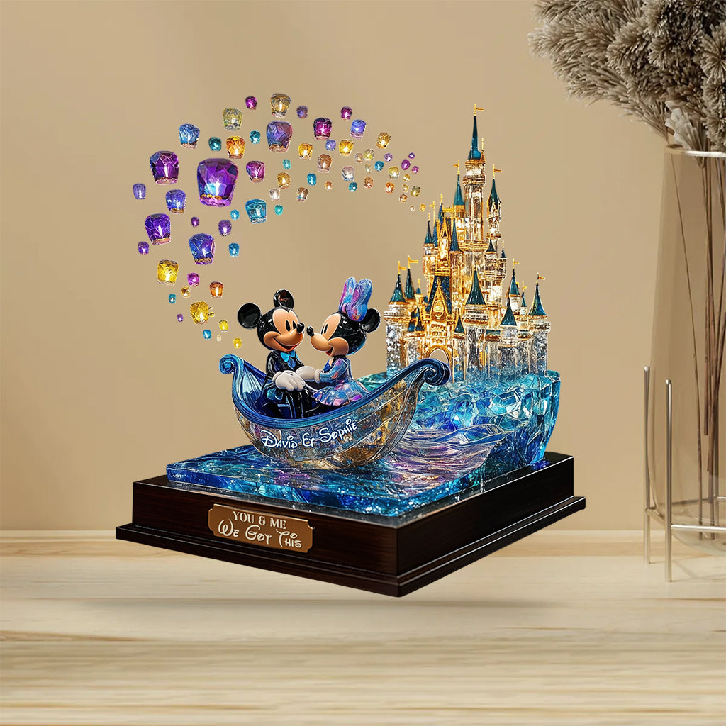 You & Me We Got This - Personalized Mouse Custom Shaped Acrylic Plaque