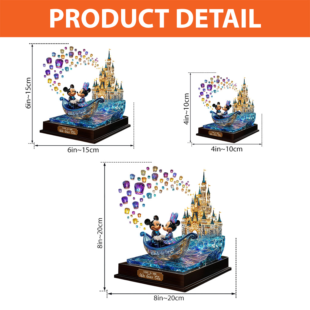 You & Me We Got This - Personalized Mouse Custom Shaped Acrylic Plaque