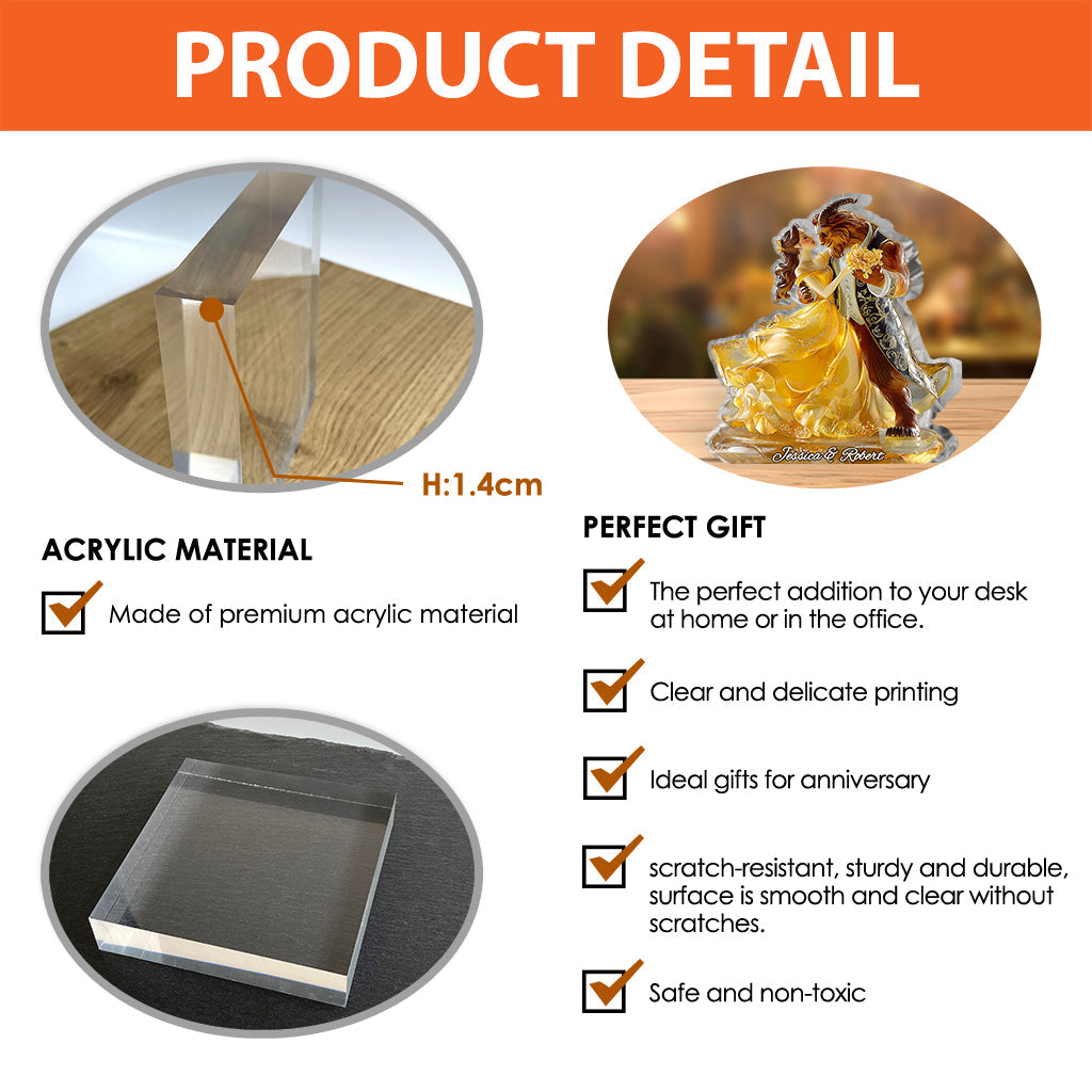 You & Me We Got This - Personalized Mouse Custom Shaped Acrylic Plaque