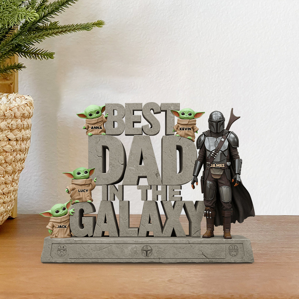 Best Dad In The Galaxy - Personalized The Force Custom Shaped Acrylic Plaque
