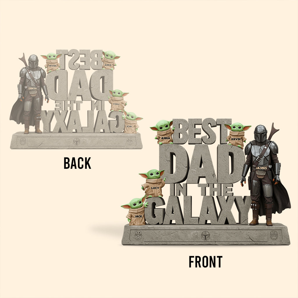 Best Dad In The Galaxy - Personalized The Force Custom Shaped Acrylic Plaque