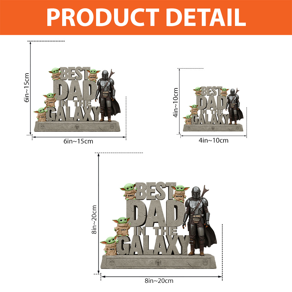 Best Dad In The Galaxy - Personalized The Force Custom Shaped Acrylic Plaque