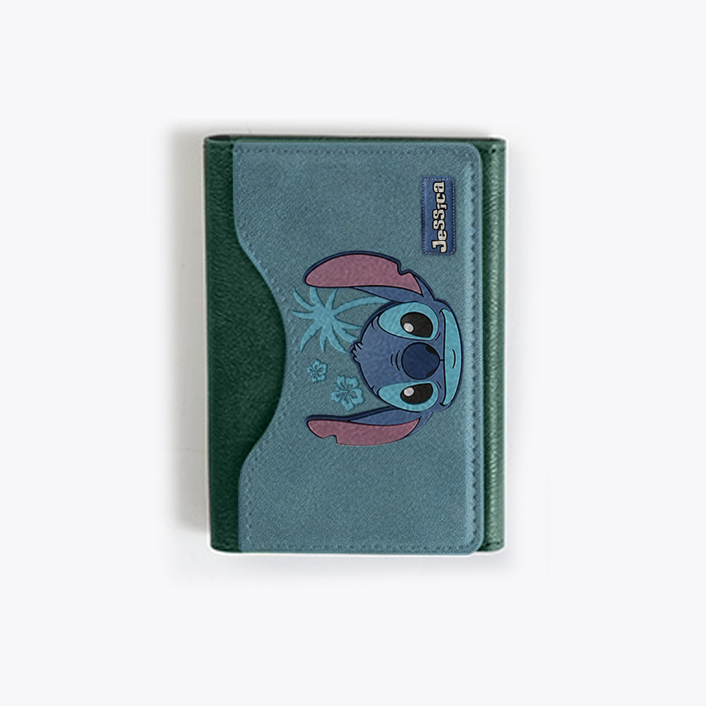 Ohana Alien Custom Name - Personalized Ohana Magsafe Wallet