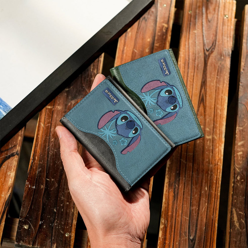 Ohana Alien Custom Name - Personalized Ohana Magsafe Wallet
