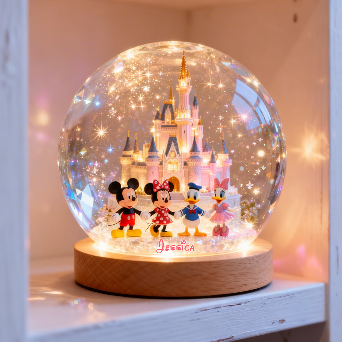 Magic Friends - Personalized Mouse Crystal Ball Night Light