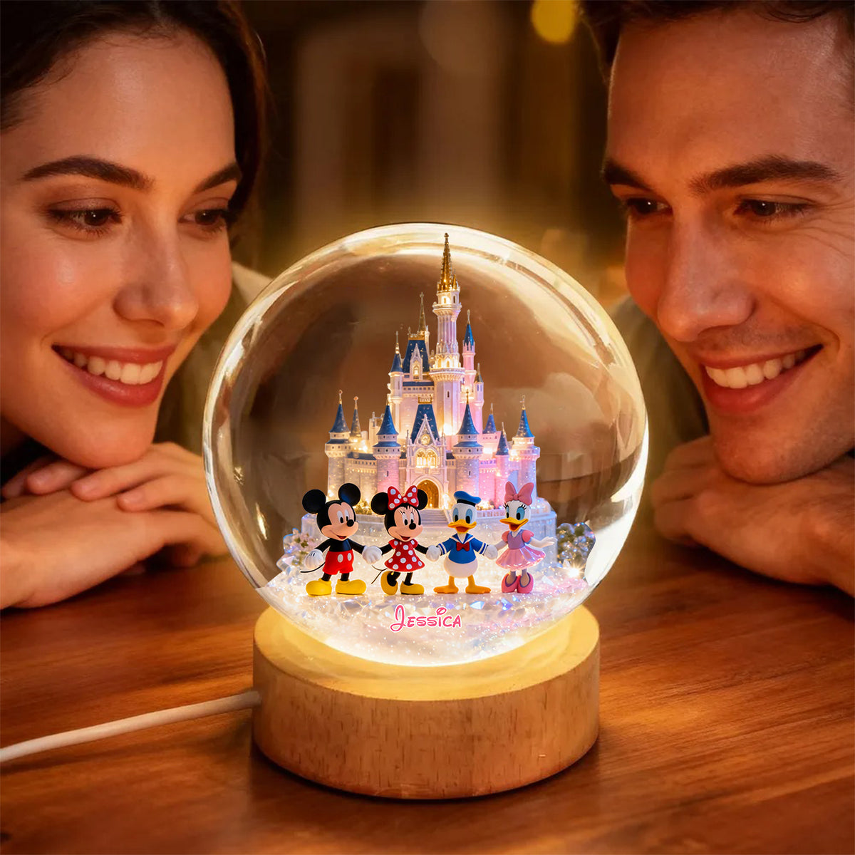 Magic Friends - Personalized Mouse Crystal Ball Night Light