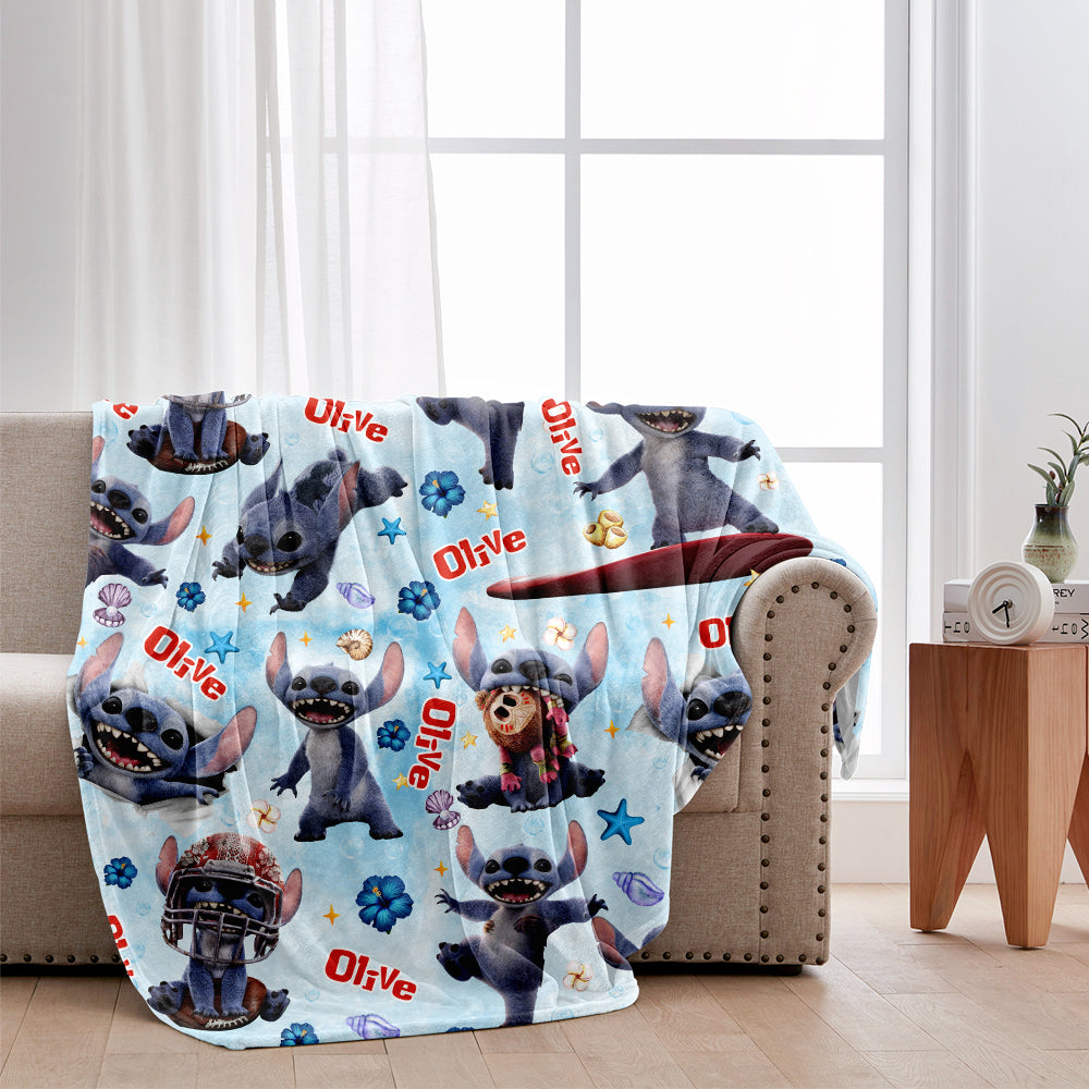 Funny Ohana - Personalized Ohana Blanket