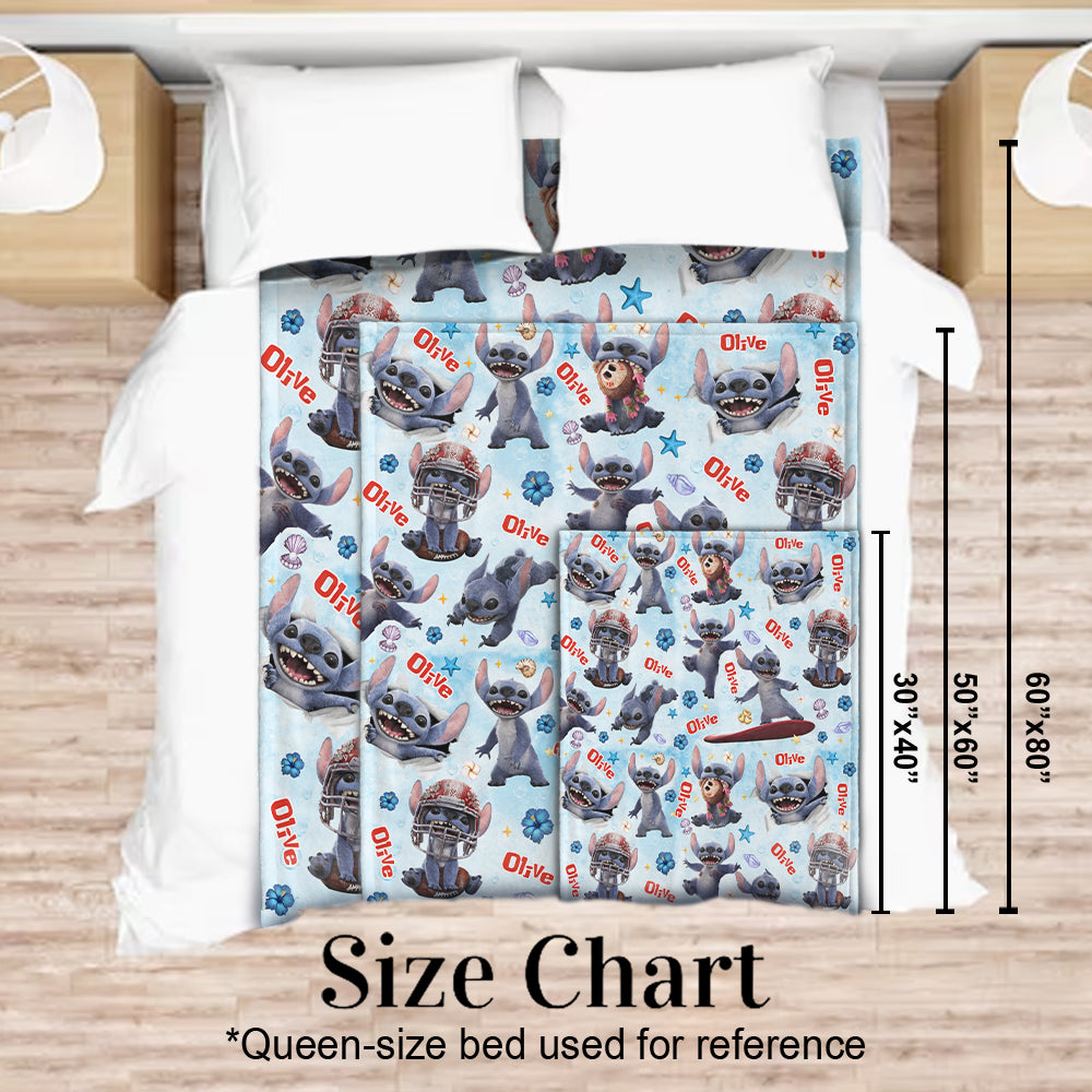Funny Ohana - Personalized Ohana Blanket