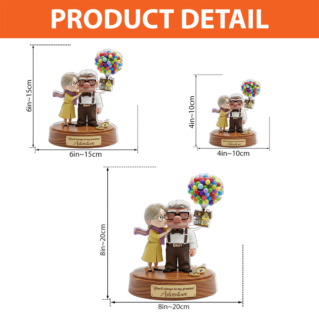 You Are My Greatest Adventure - Personalized Mouse Custom Shaped Acrylic Plaque