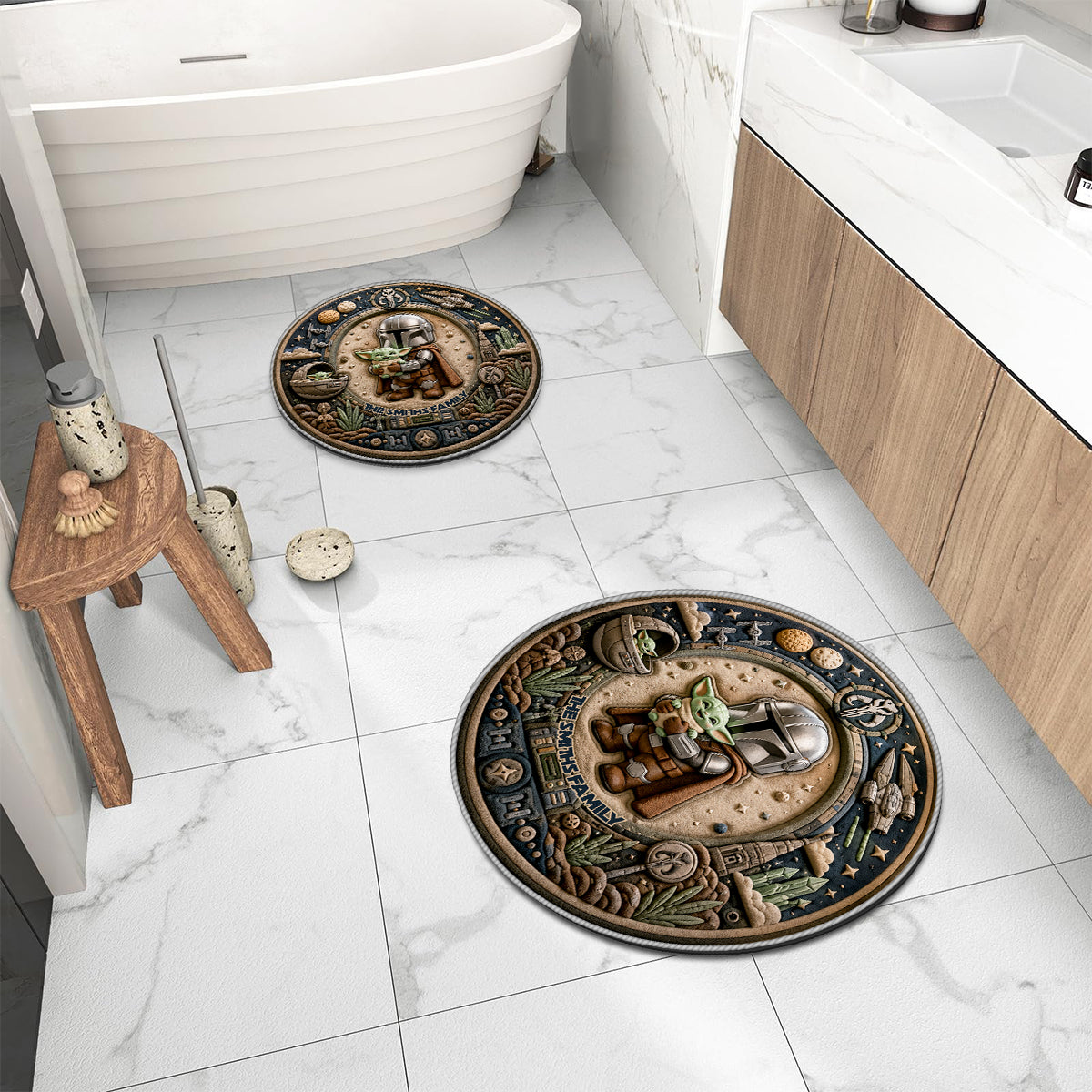 This Is The Way - Personalized The Force Non-Slip Tufted Rug