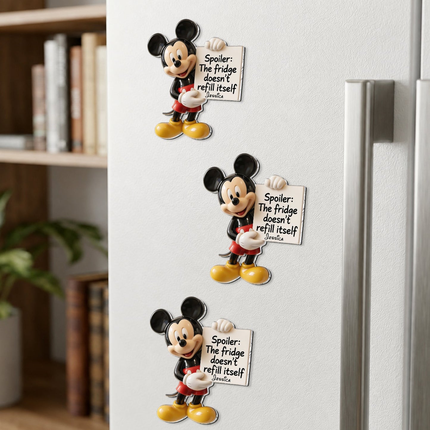 The Fridge Doesn't Refill Itself - Personalized Mouse 3D Magnet