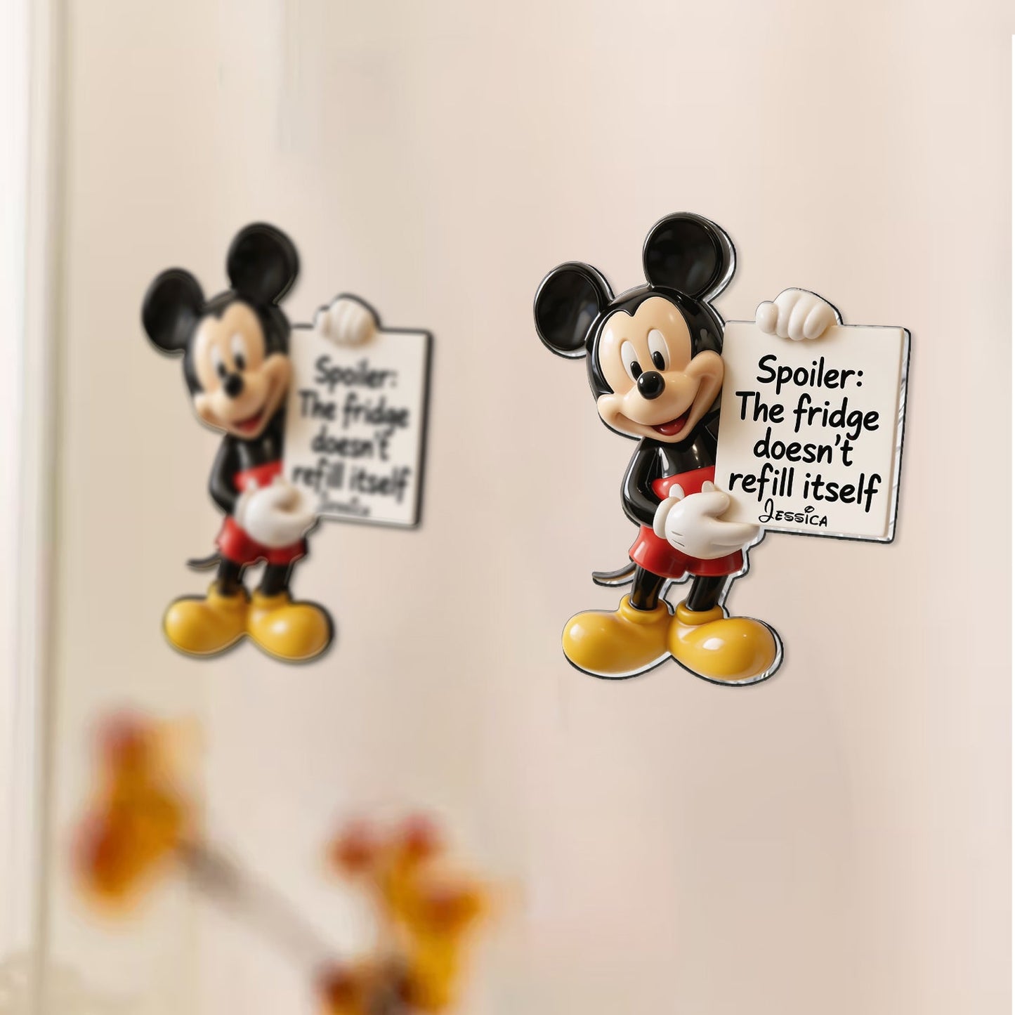 The Fridge Doesn't Refill Itself - Personalized Mouse 3D Magnet