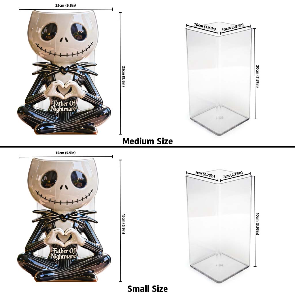 Father Mother Of Nightmares - Personalized Nightmare Acrylic Pot & Stake