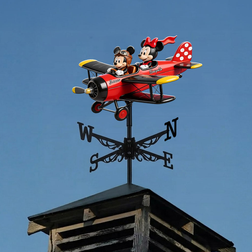 Mouse Couple - Personalized Mouse Weather Vane