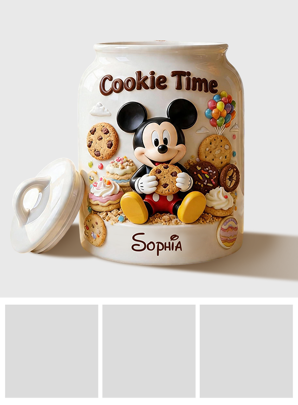 Cookie Time - Personalized Mouse Cookie Jar