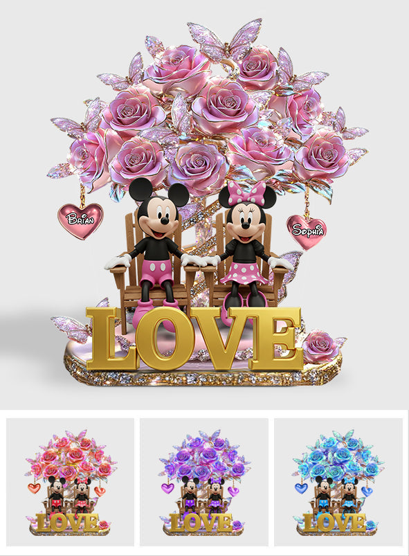 I Love You - Personalized Mouse Custom Shaped Acrylic Plaque