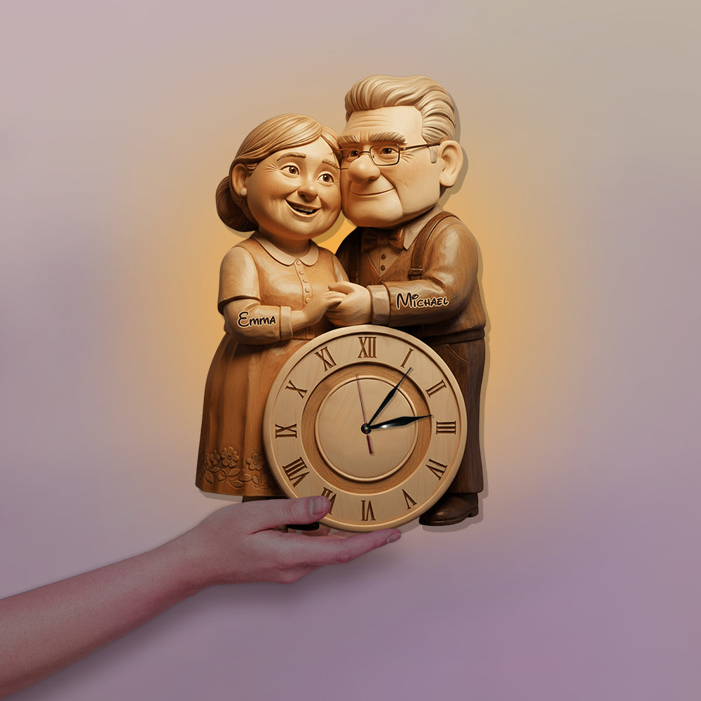 You Are My Greatest Adventure - Personalized Couple LED Light Wall Clock