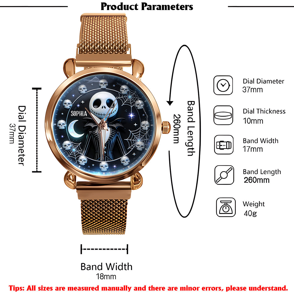The Nightmare - Personalized Nightmare Women Hand Watch