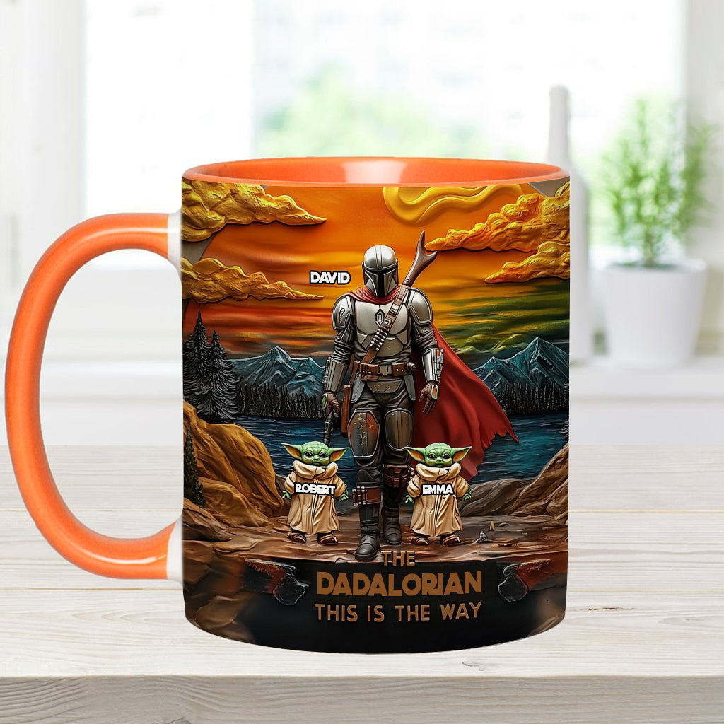 Best Dad Gift For Dad, Uncle, Grandpa,... - Personalized The Force Accent Mug