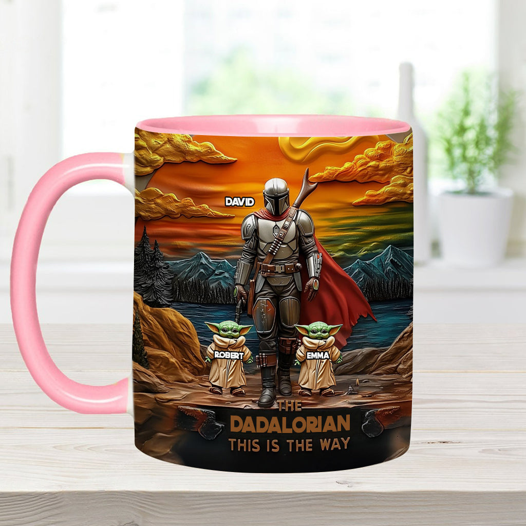 Best Dad Gift For Dad, Uncle, Grandpa,... - Personalized The Force Accent Mug