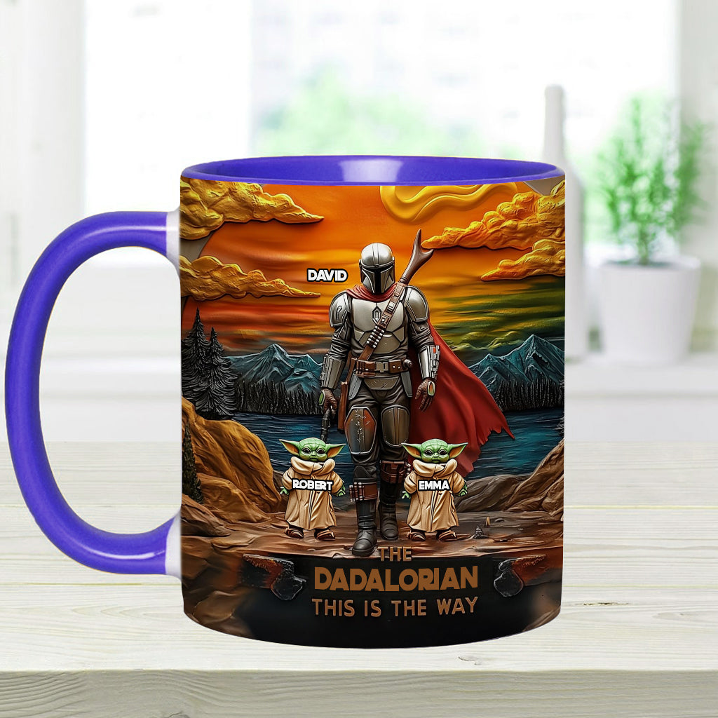 Best Dad Gift For Dad, Uncle, Grandpa,... - Personalized The Force Accent Mug