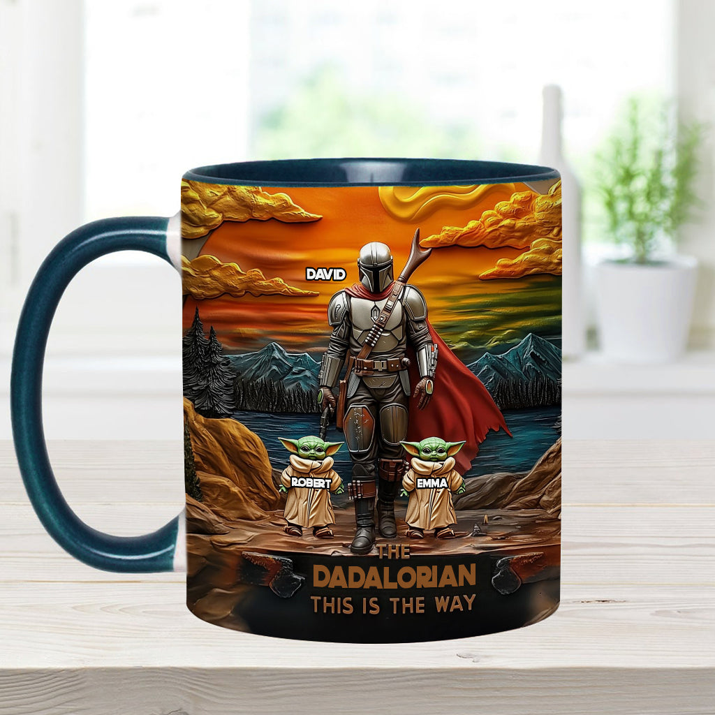 Best Dad Gift For Dad, Uncle, Grandpa,... - Personalized The Force Accent Mug