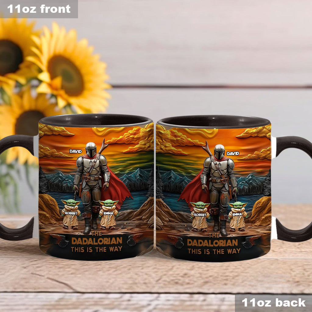 Best Dad Gift For Dad, Uncle, Grandpa,... - Personalized The Force Accent Mug